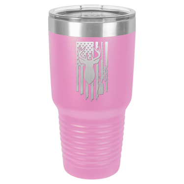Deer-Gun-Flag Design Tumbler